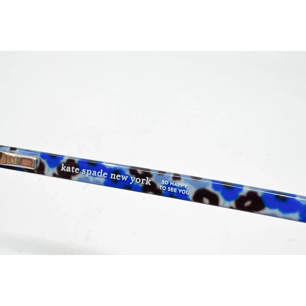 Kate Spade Eyeglasses Women Blue Adalina F2G Semi-Rimless Cat Eye 51-16-140